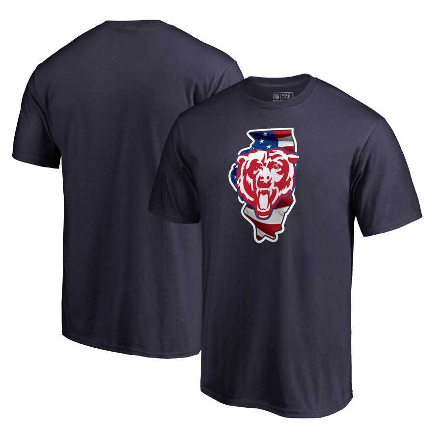 Chicago Bears NFL Pro Line by Fanatics Branded Banner State T-Shirt Navy,We sell and wholesale Chicago Bears NFL Pro Line by Fanatics Branded Banner State T-Shirt Navy on line form chian!